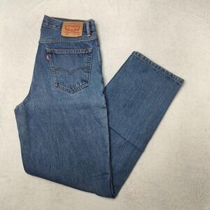 Levis 560 Jeans Mens 34x36 Blue Relaxed Tapered Medium Wash Denim Cotton
